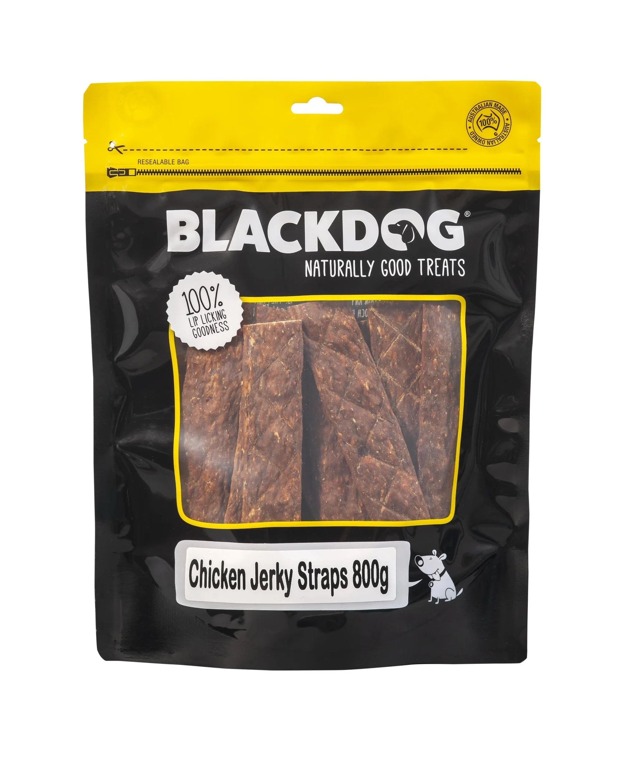 Blackdog Chicken Jerky Straps 800g — Tidbit