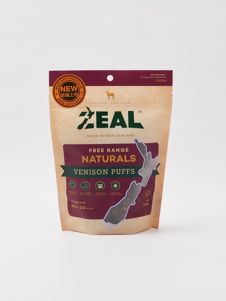 Zeal Free Range Naturals Venison Puffs