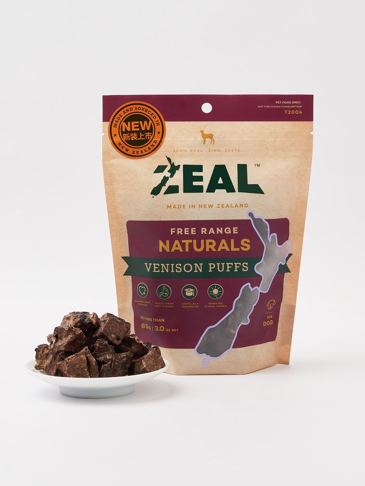 Zeal Free Range Naturals Venison Puffs — Tidbit