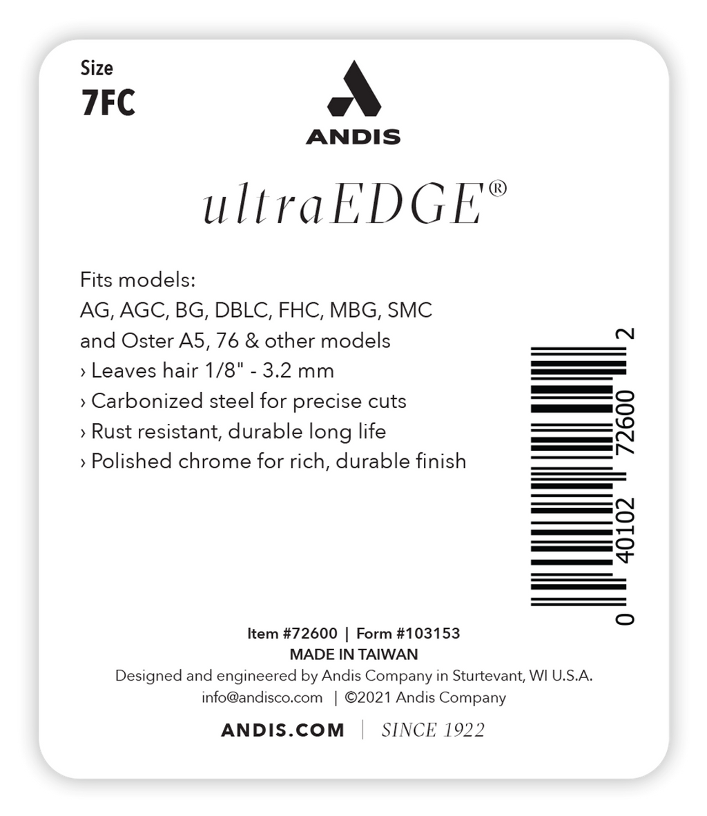 Andis UltraEdge Clipper Blade, Size 7FC
