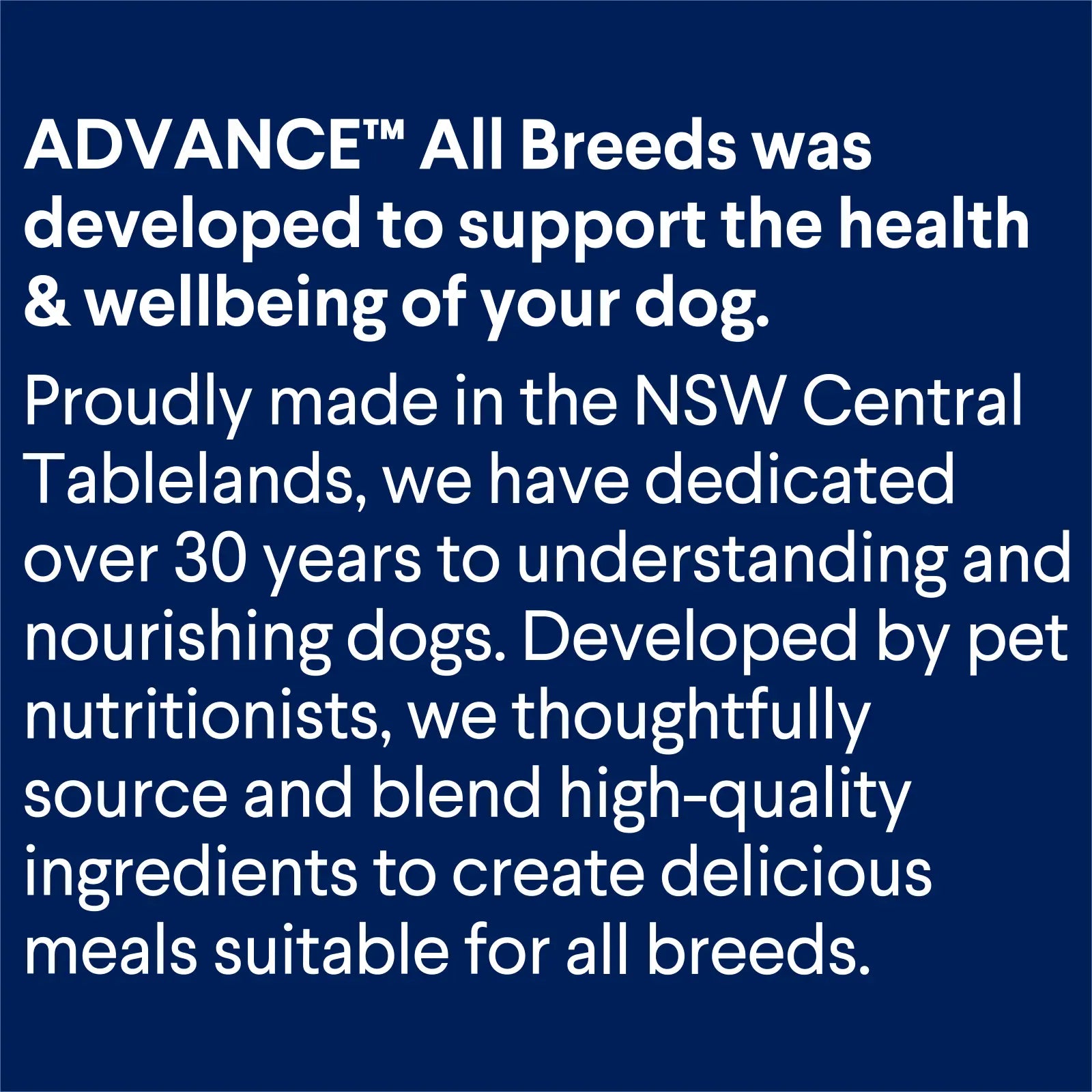 Advance Adult All Breeds Lamb with Rice Dry Dog Food 20kg
