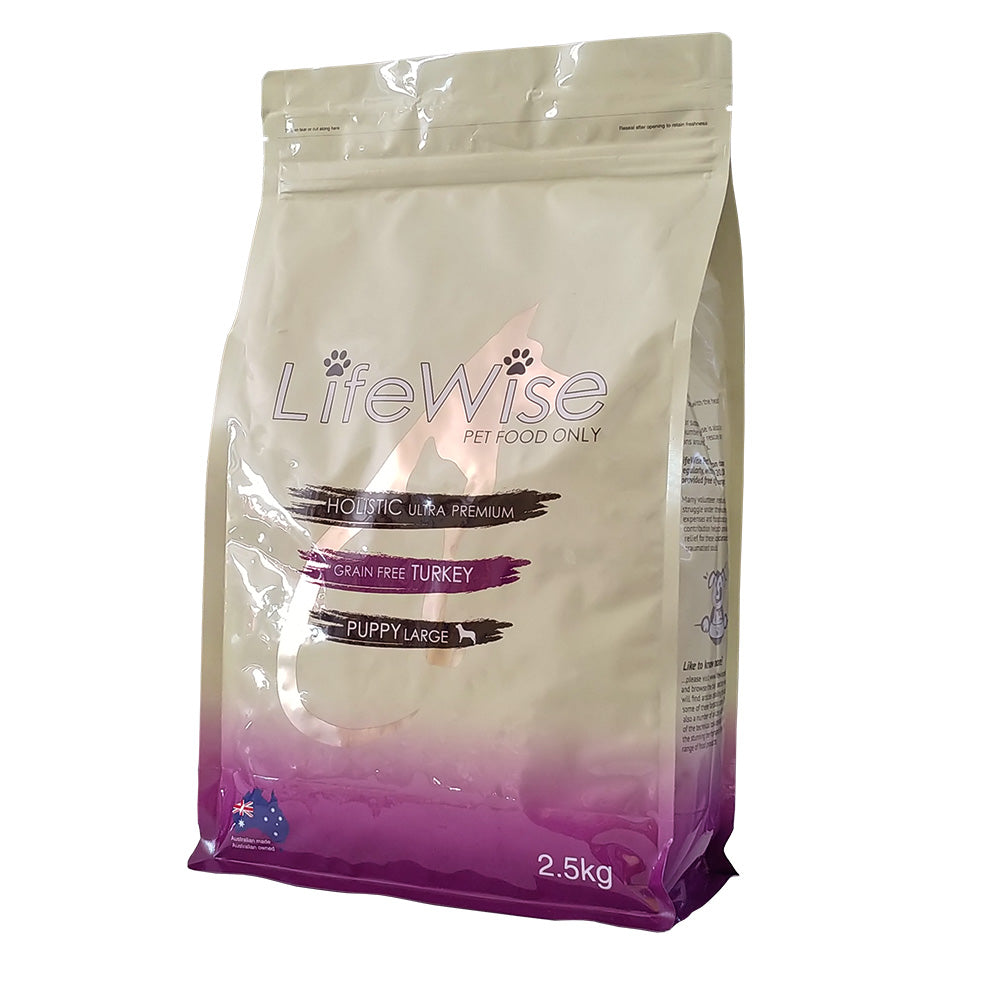LifeWise Puppy Stage 3 Grain Free Turkey Large Bites Dry Dog Food