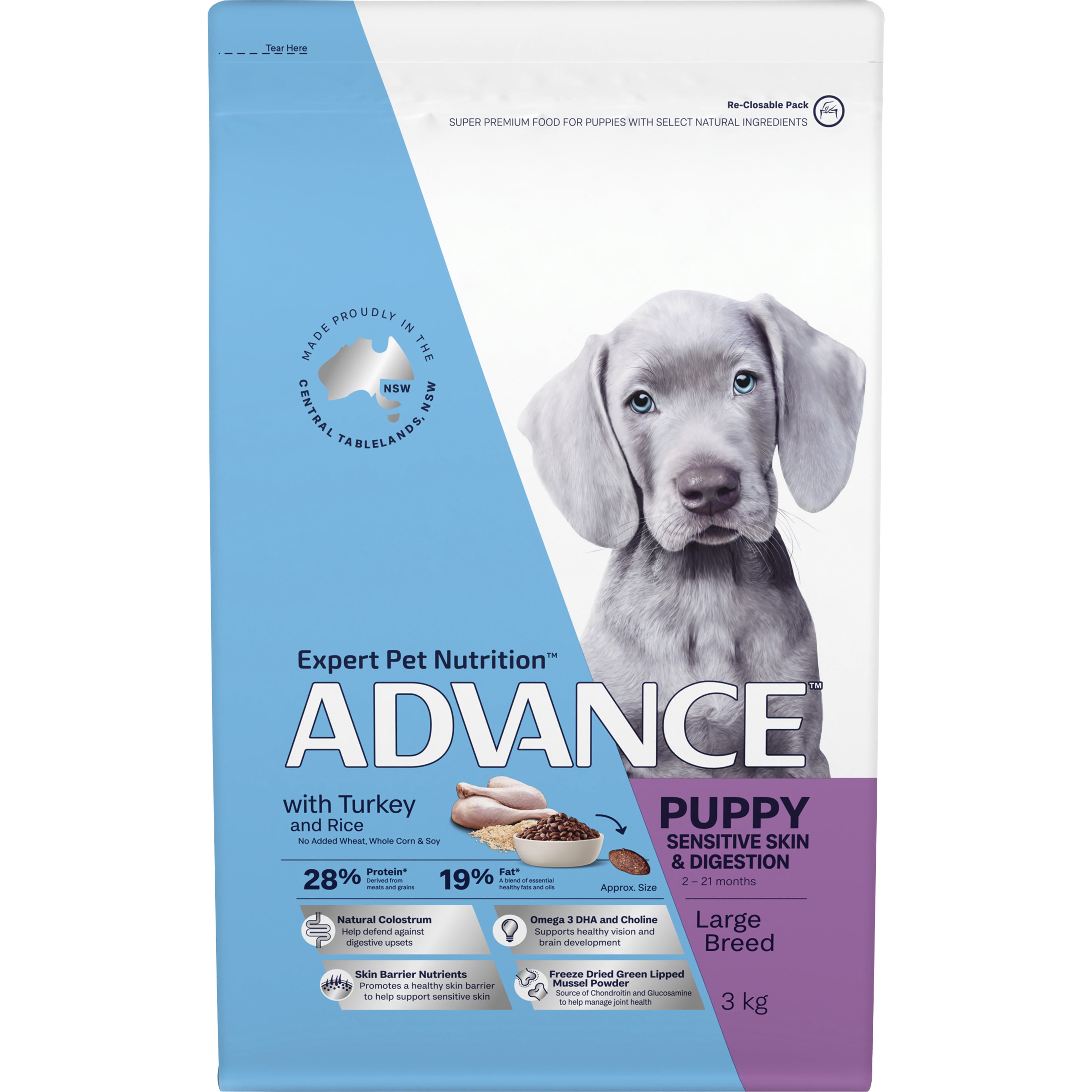 Advance Puppy Large Breed Sensitive Skin & Digestion Dry Dog Food