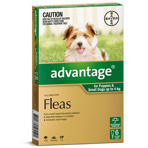 Advantage Flea Treatment for Puppies & Small Dogs Up to 4kg — Tidbit