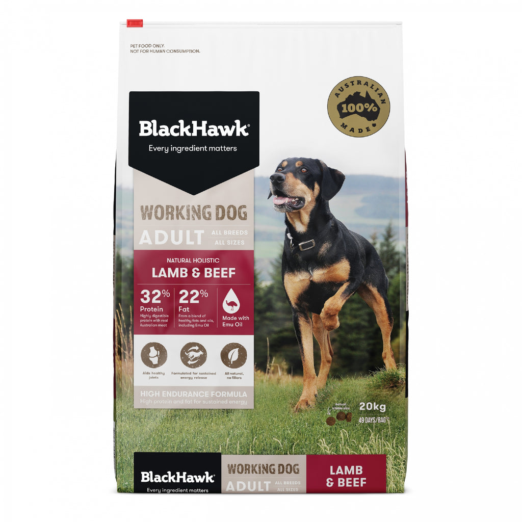 Black Hawk Working Dog Lamb & Beef