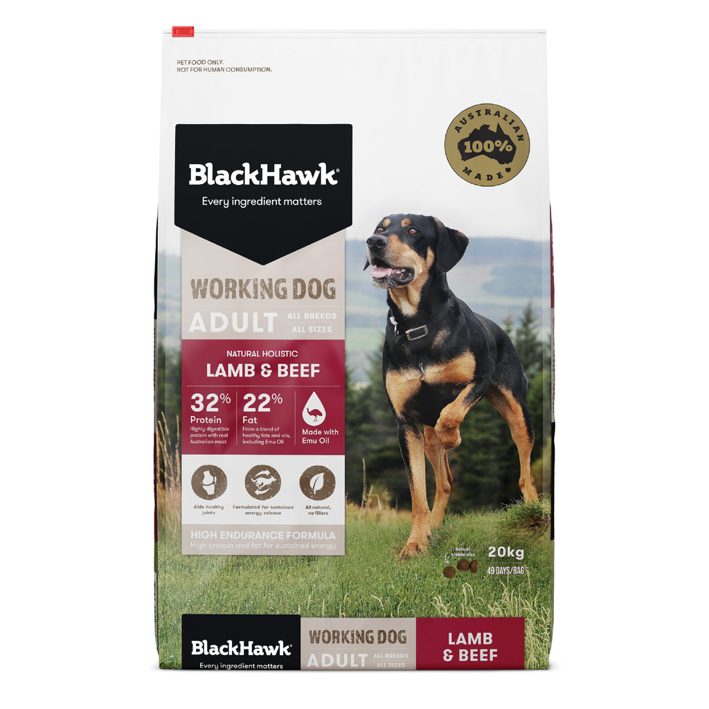 Black Hawk Working Dog Lamb & Beef