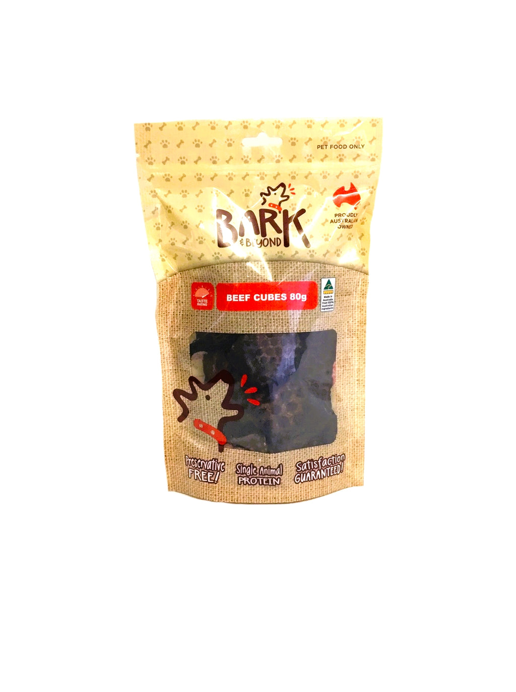 Bark & Beyond Beef Cubes 300g