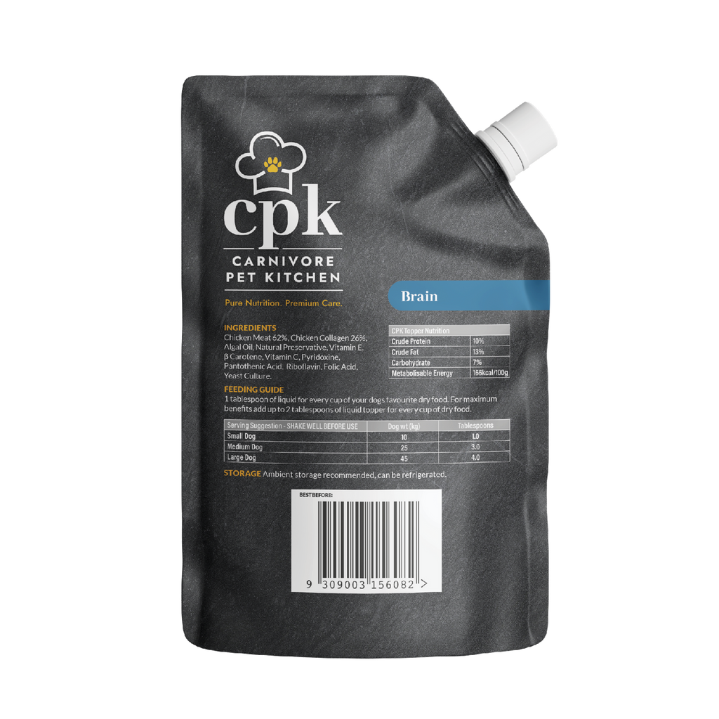 Carnivore Pet Kitchen – Meal Topper For Dogs – Brain (EXP 11/26)
