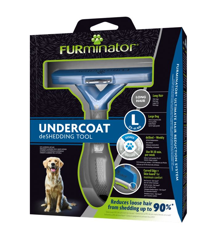 FURminator Undercoat Deshedding Tool for Long Hair Dogs — Tidbit