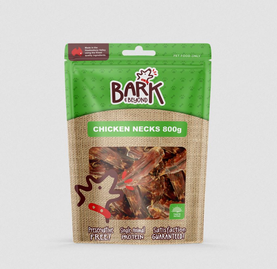 Bark & Beyond Chicken Necks 800g — Tidbit