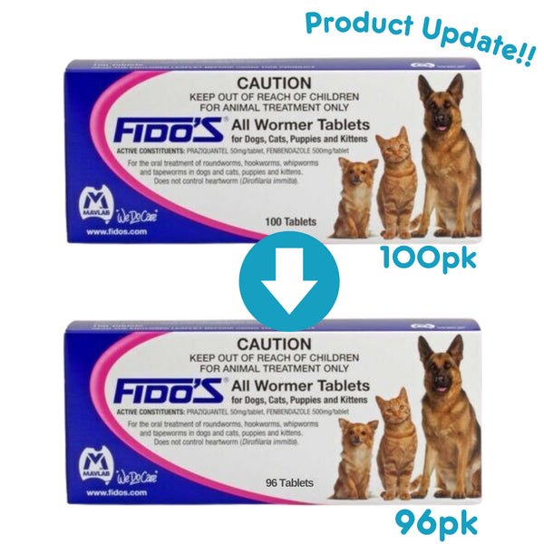 Fido's All Wormer Tablets — Tidbit