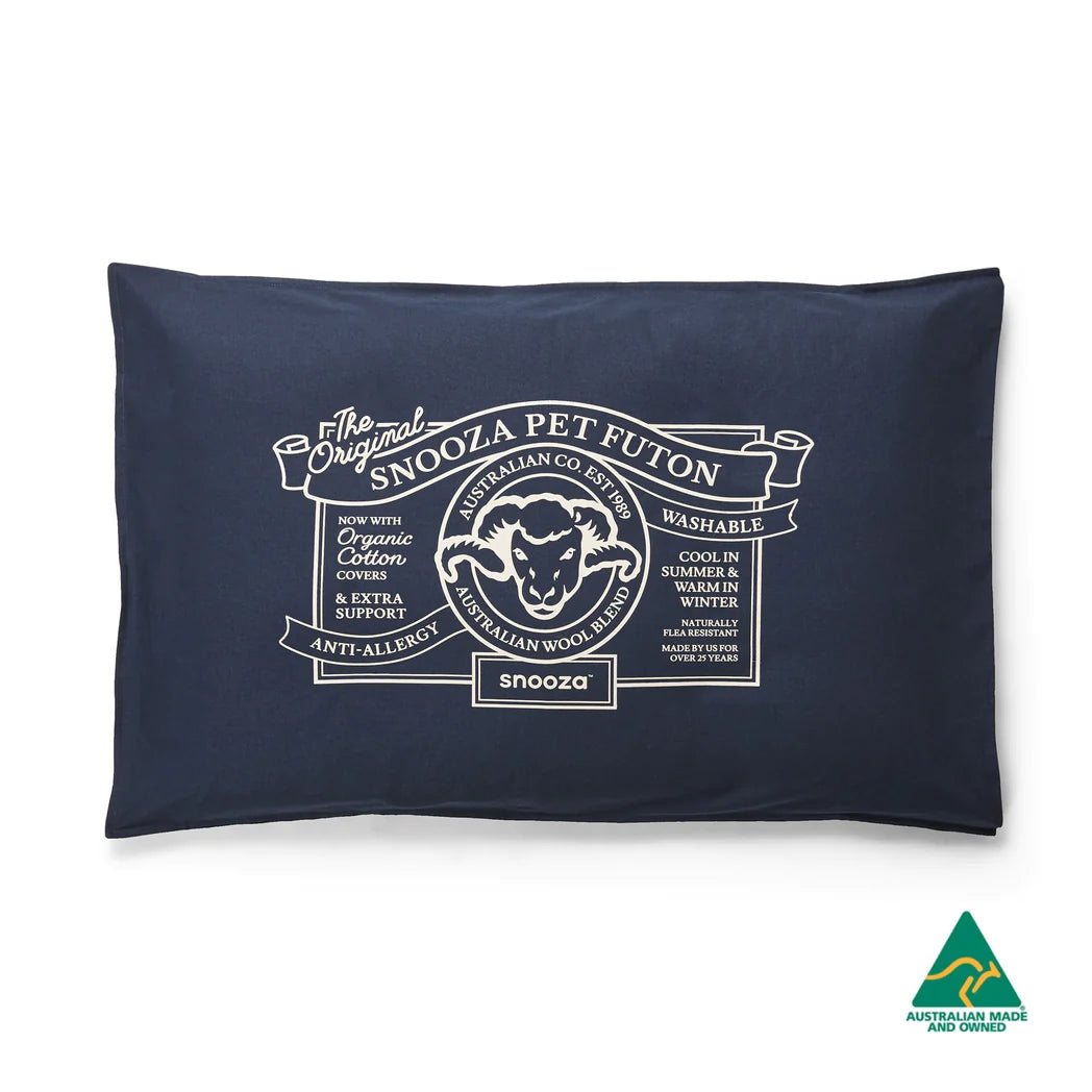 Snooza Organic Pet Futon Blue — Tidbit