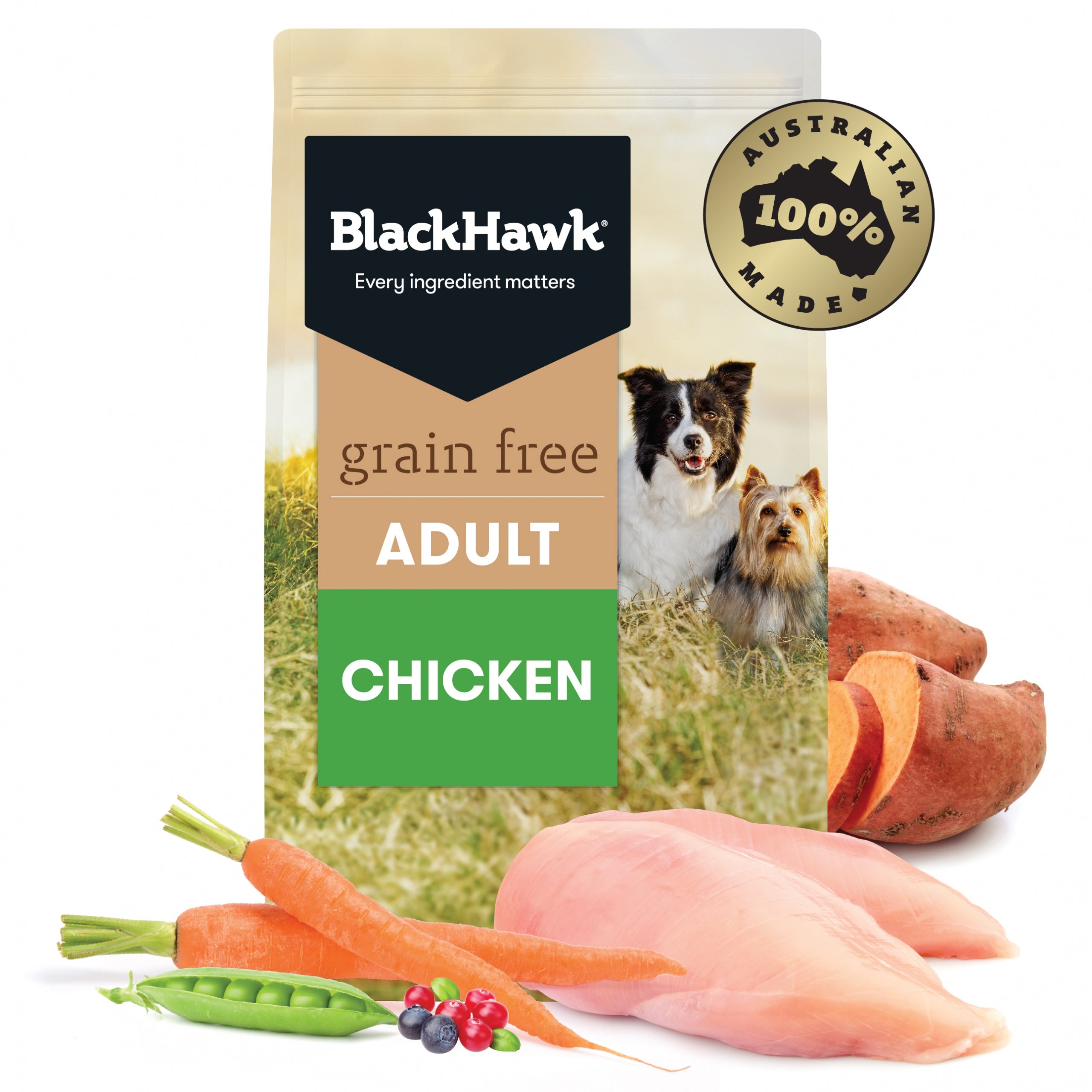 Black Hawk Grain Free Adult Chicken Dry Dog Food — Tidbit