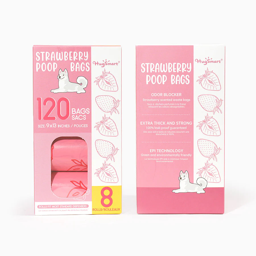Hugsmart – Strawberry Poop Bags