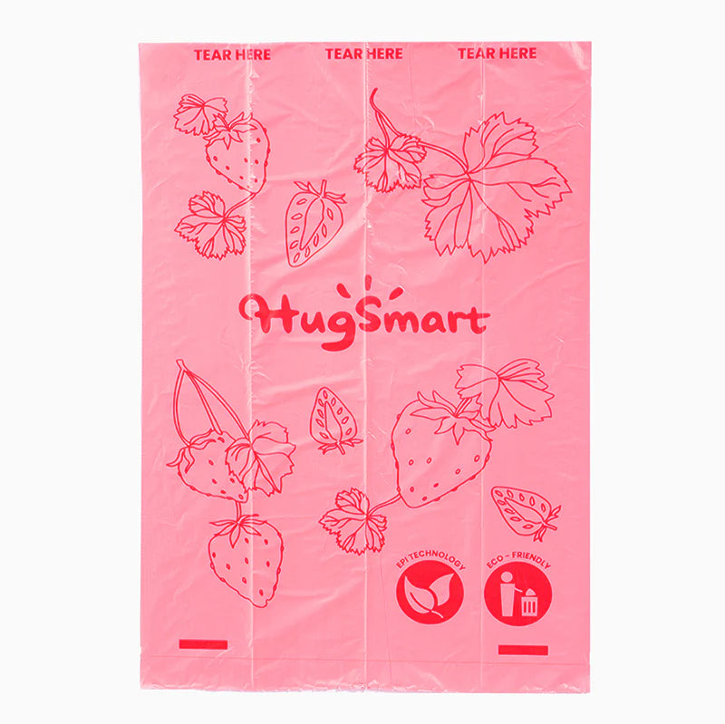 Hugsmart – Strawberry Poop Bags