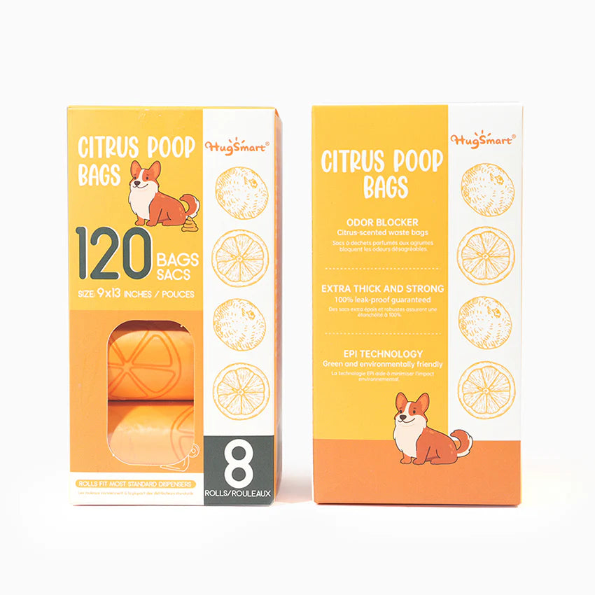 Hugsmart Citrus Poop Bags