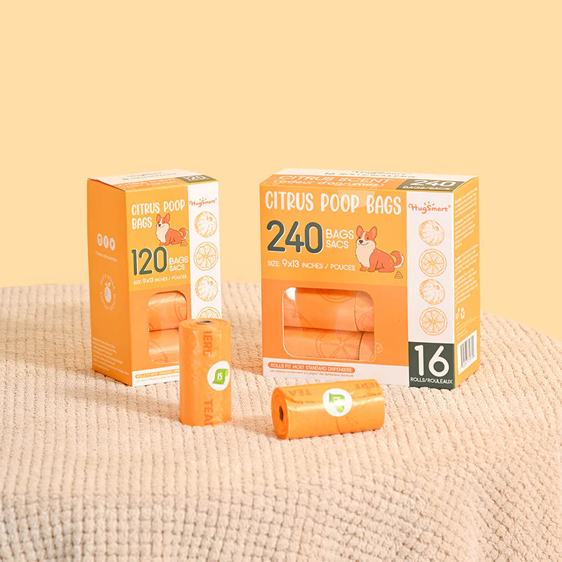 Hugsmart Citrus Poop Bags