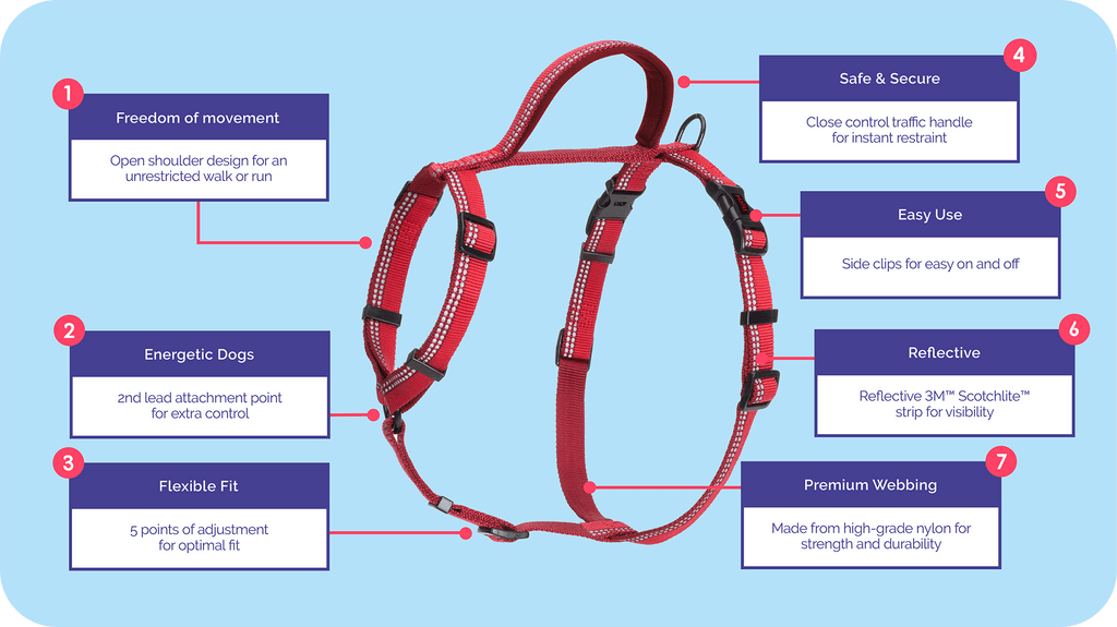 Company of Animals – Halti – Walking Harness – Red