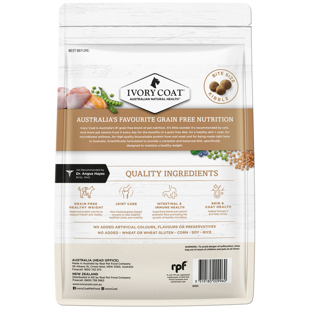 Ivory Coat Grain Free Healthy Weight Adult Chicken