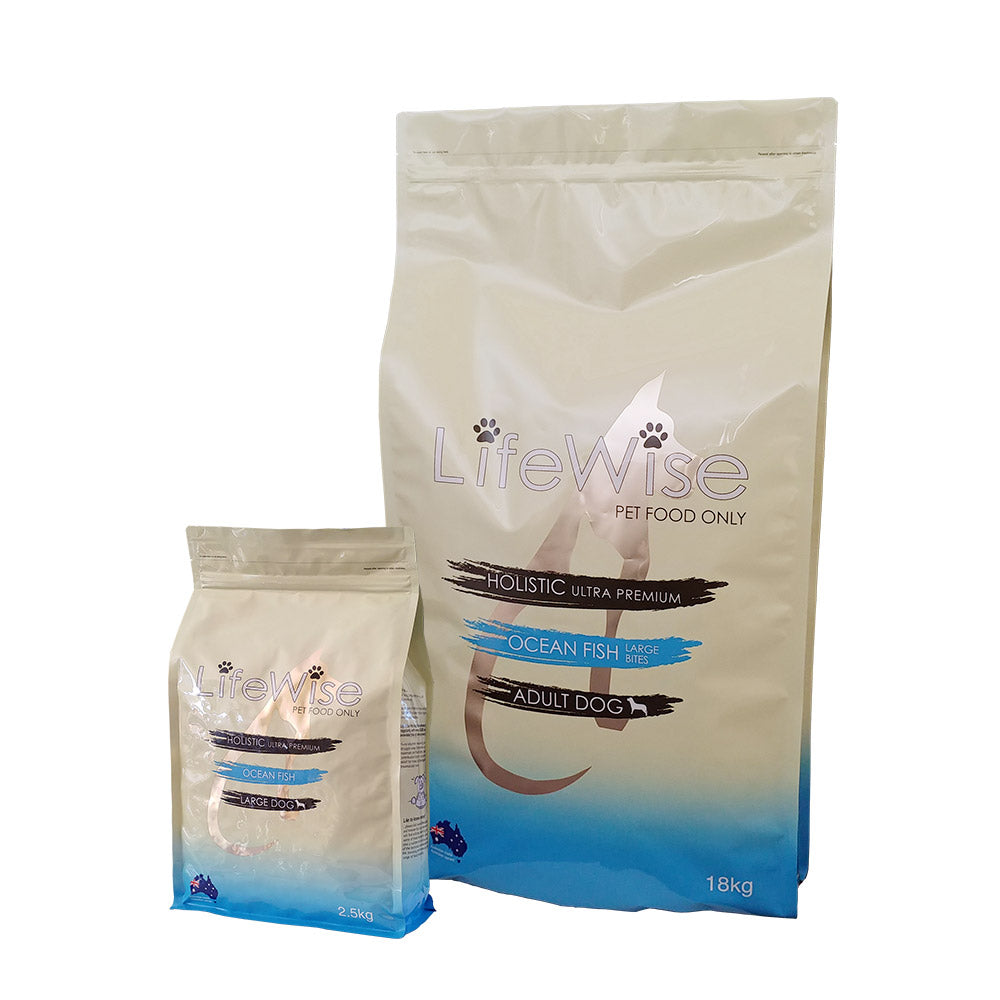 LifeWise Adult Dog Ocean Fish Large Bites Dry Dog Food