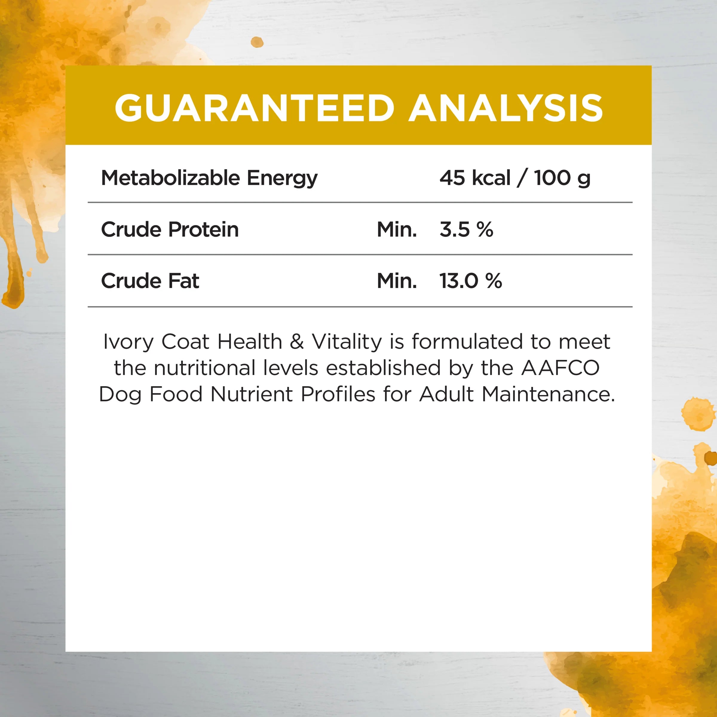 Ivory Coat Inspired by Raw Health & Vitality Wet Trays 100g