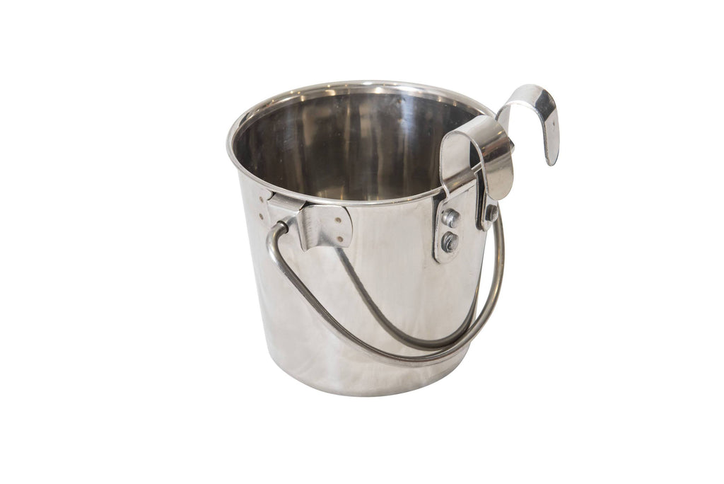Superior Pet Stainless Steel Flat Sided Bucket