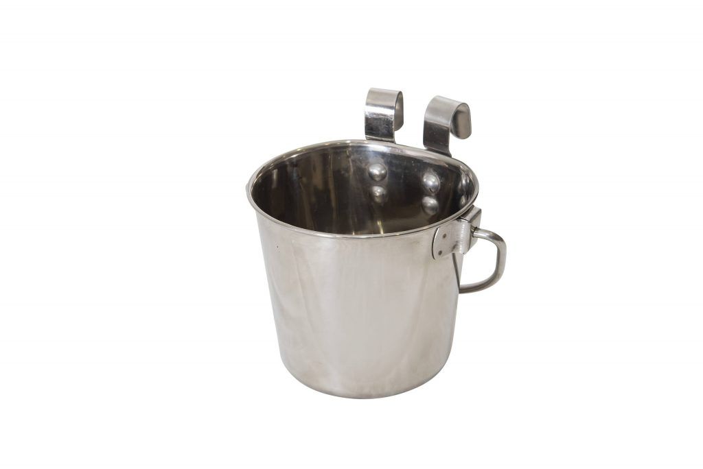Superior Pet Stainless Steel Flat Sided Bucket
