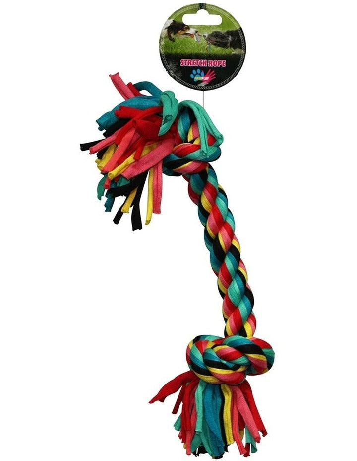 Paw Play Stretch Rope Bone — Tidbit