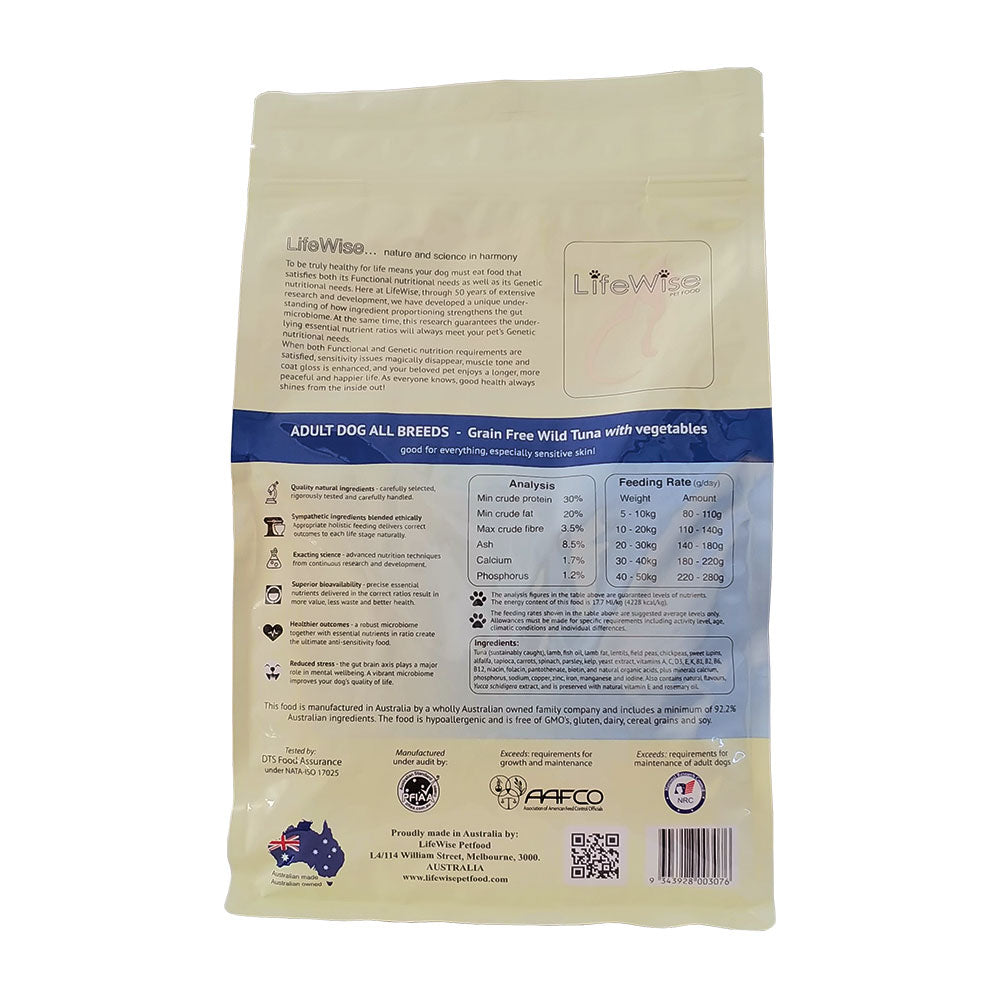 LifeWise Adult Dog Grain Free Wild Tuna Dry Dog Food