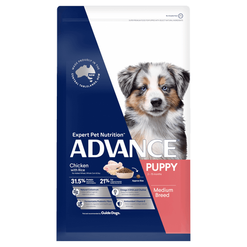 Advance Puppy Medium Breed Chicken with Rice Dry Dog Food — Tidbit