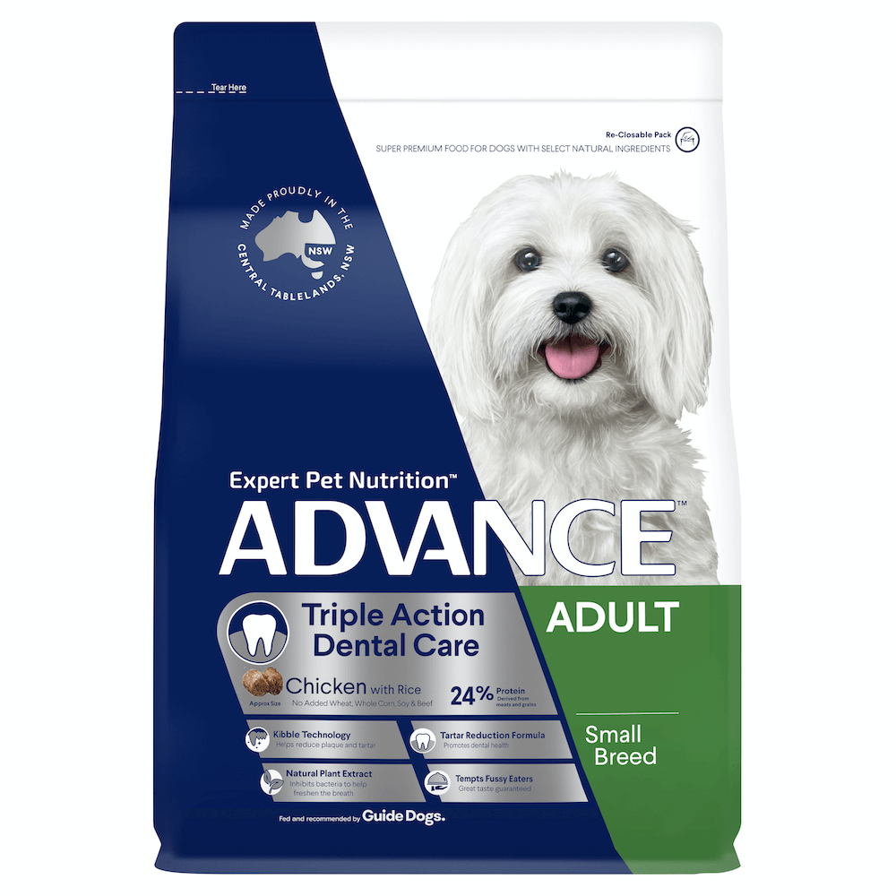 Advance Adult Small Breed Triple Action Dental Care Dry Dog Food 2.5kg — Tidbit
