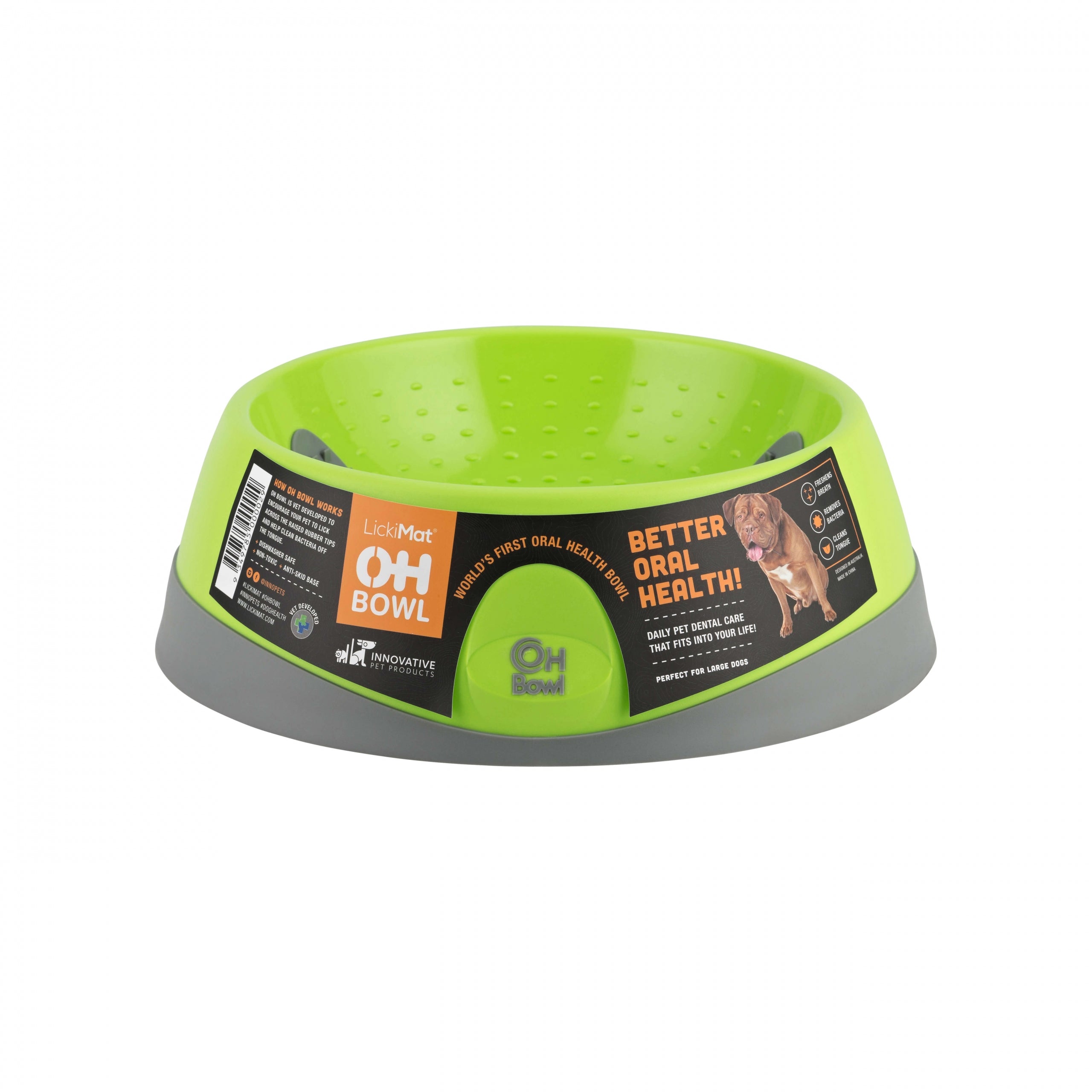 LickiMat Dog OH Bowl Green