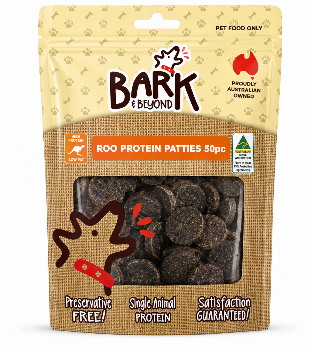 Bark & Beyond Roo Protein Patties 50pc