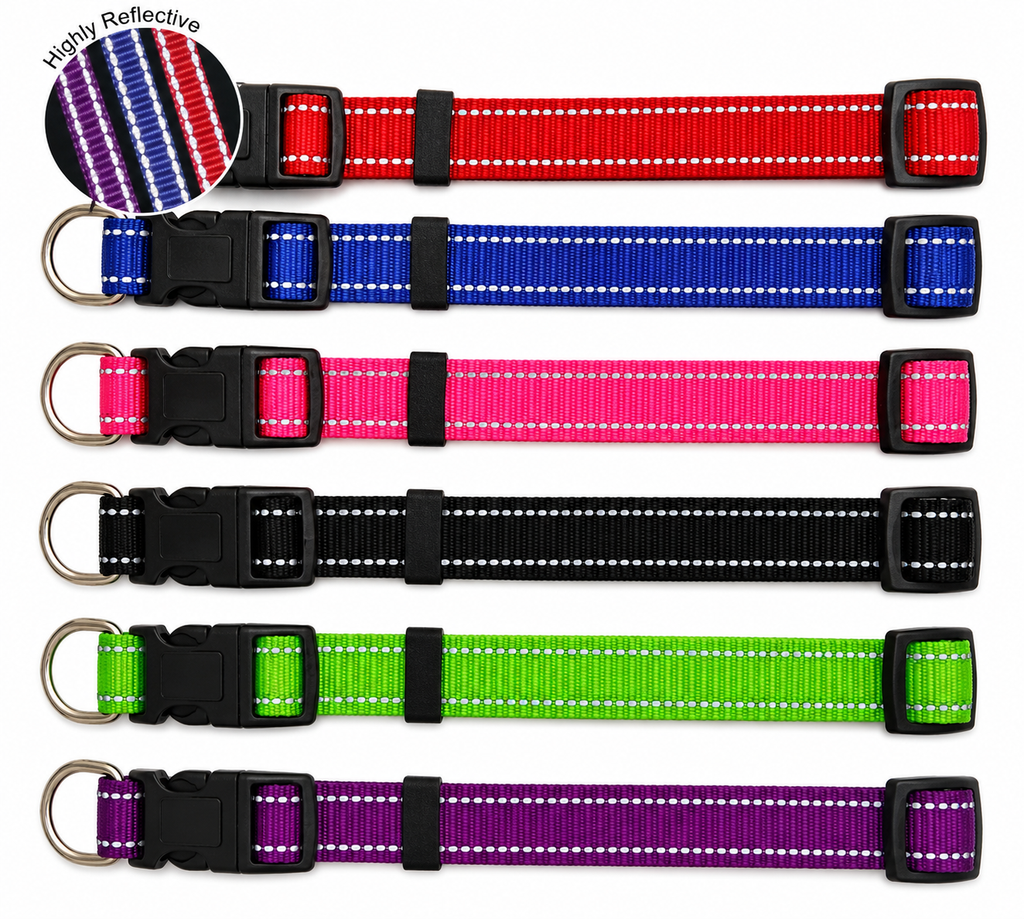 Beau Pets Adjustable Reflective Puppy Collar