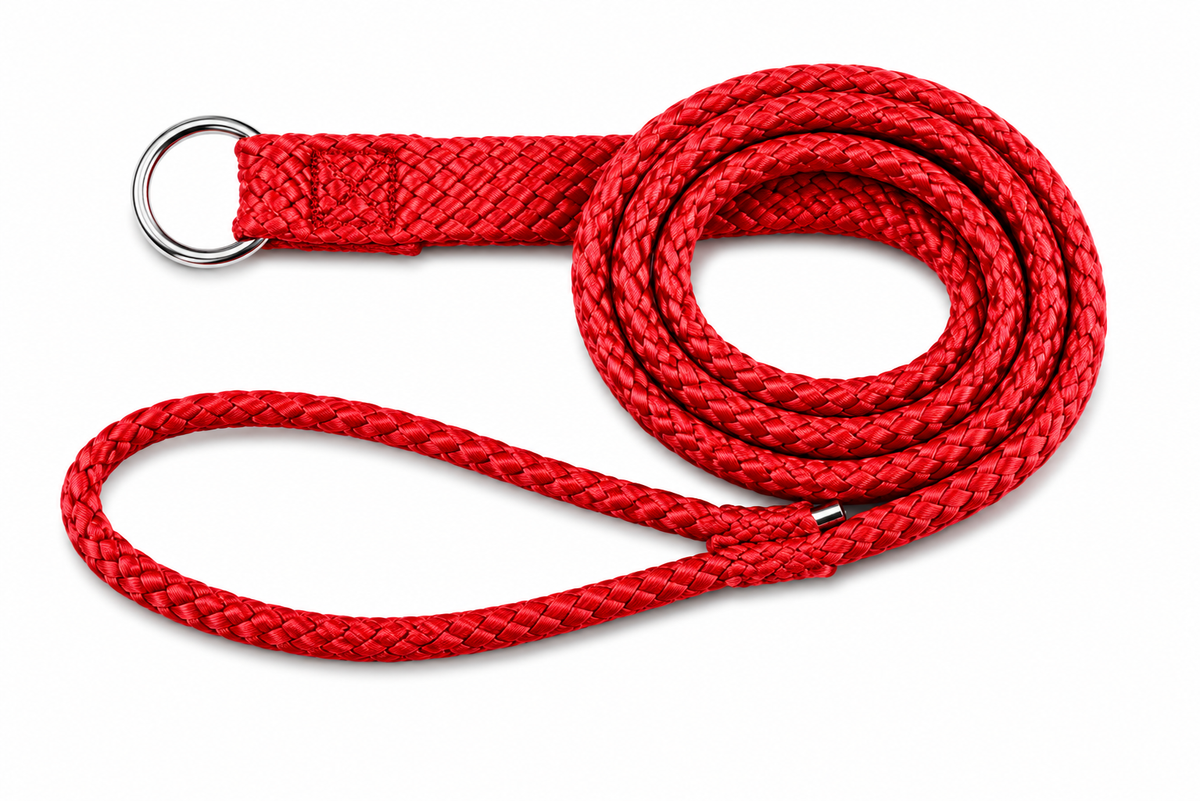 Beau Pets Double Nylon Choker Lead Red