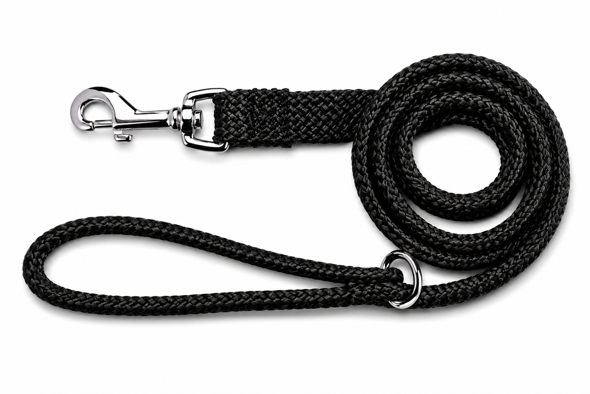 Beau Pets Double Nylon Dog Lead Black