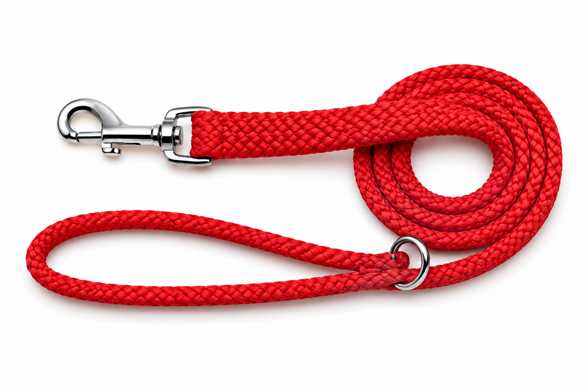 Beau Pets Double Nylon Lead Red