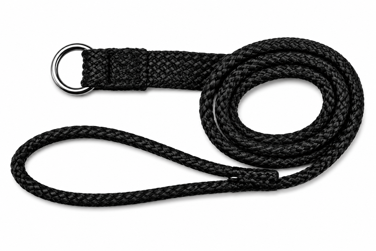 Beau Pets Double Nylon Slip Lead Black