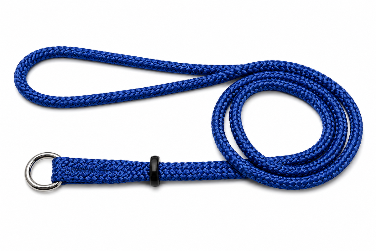 Beau Pets Single Nylon Choker Lead Blue
