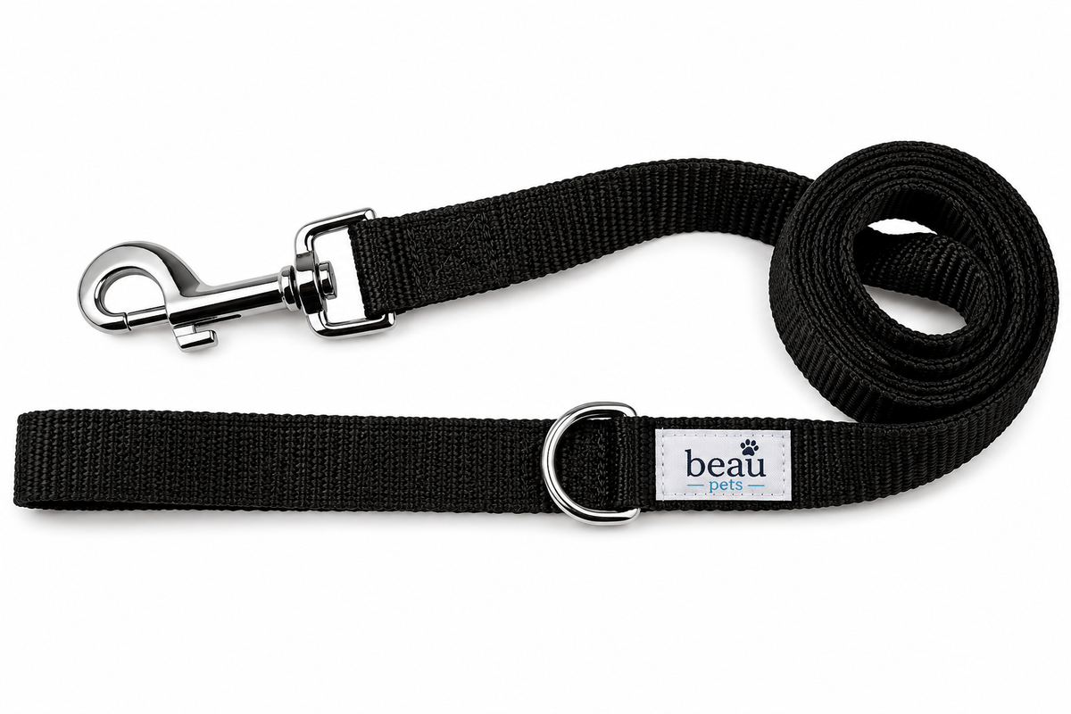 Beau Pets Webbing Lead Black