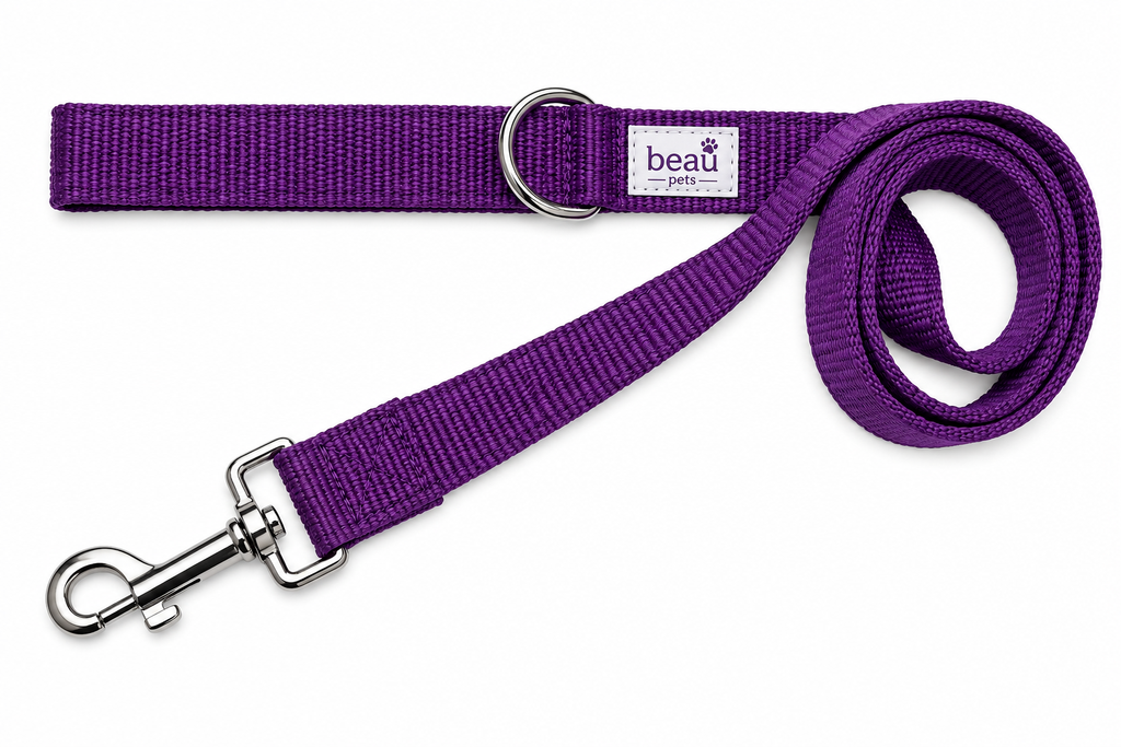 Beau Pets Webbing Lead Purple