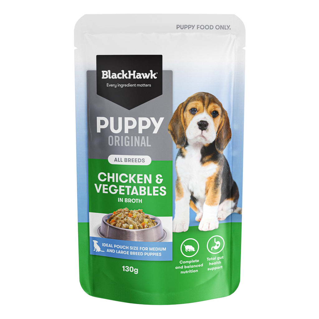Black Hawk Puppy Wet Food Pouches
