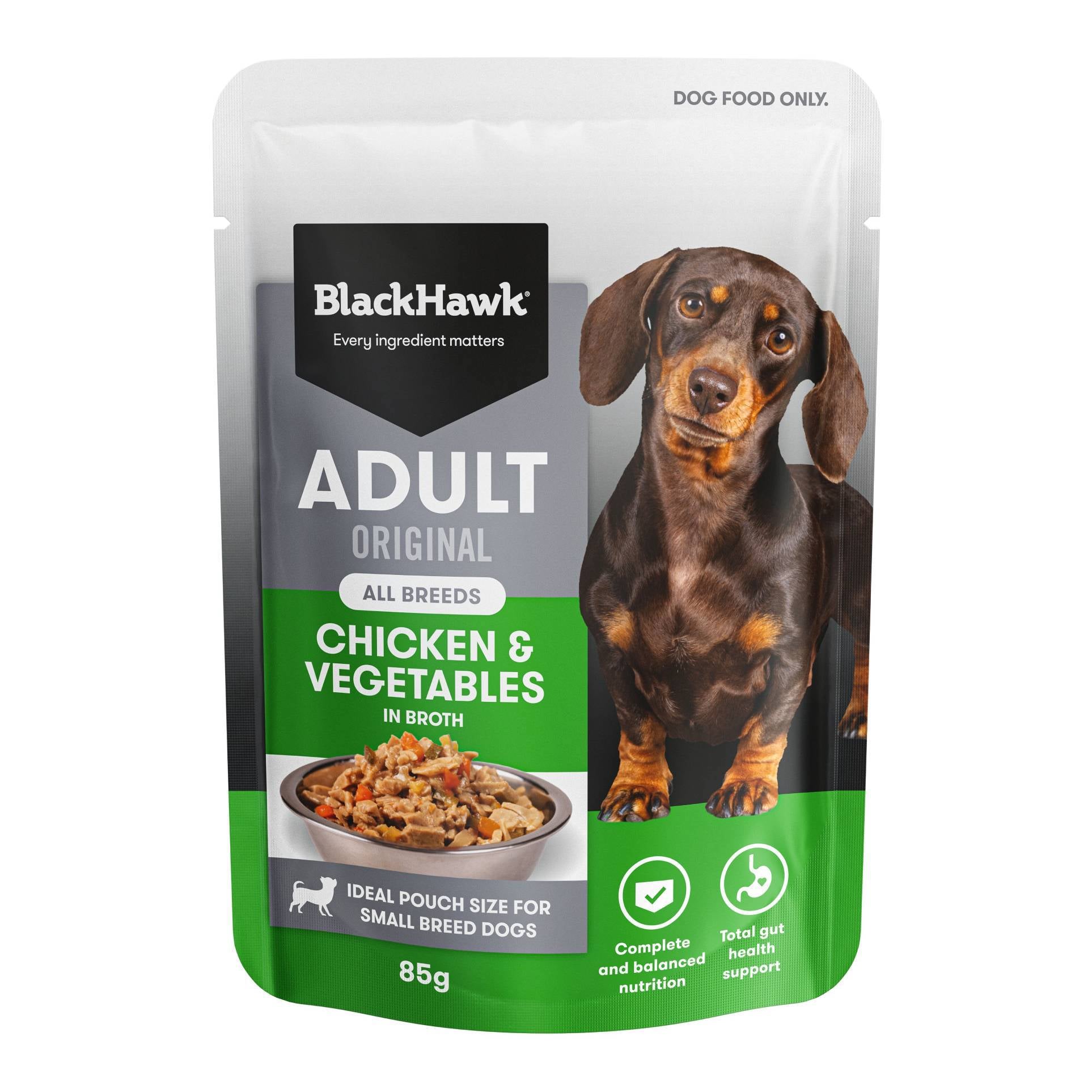 Black Hawk Original Adult Chicken & Vegetables Wet Food Pouches