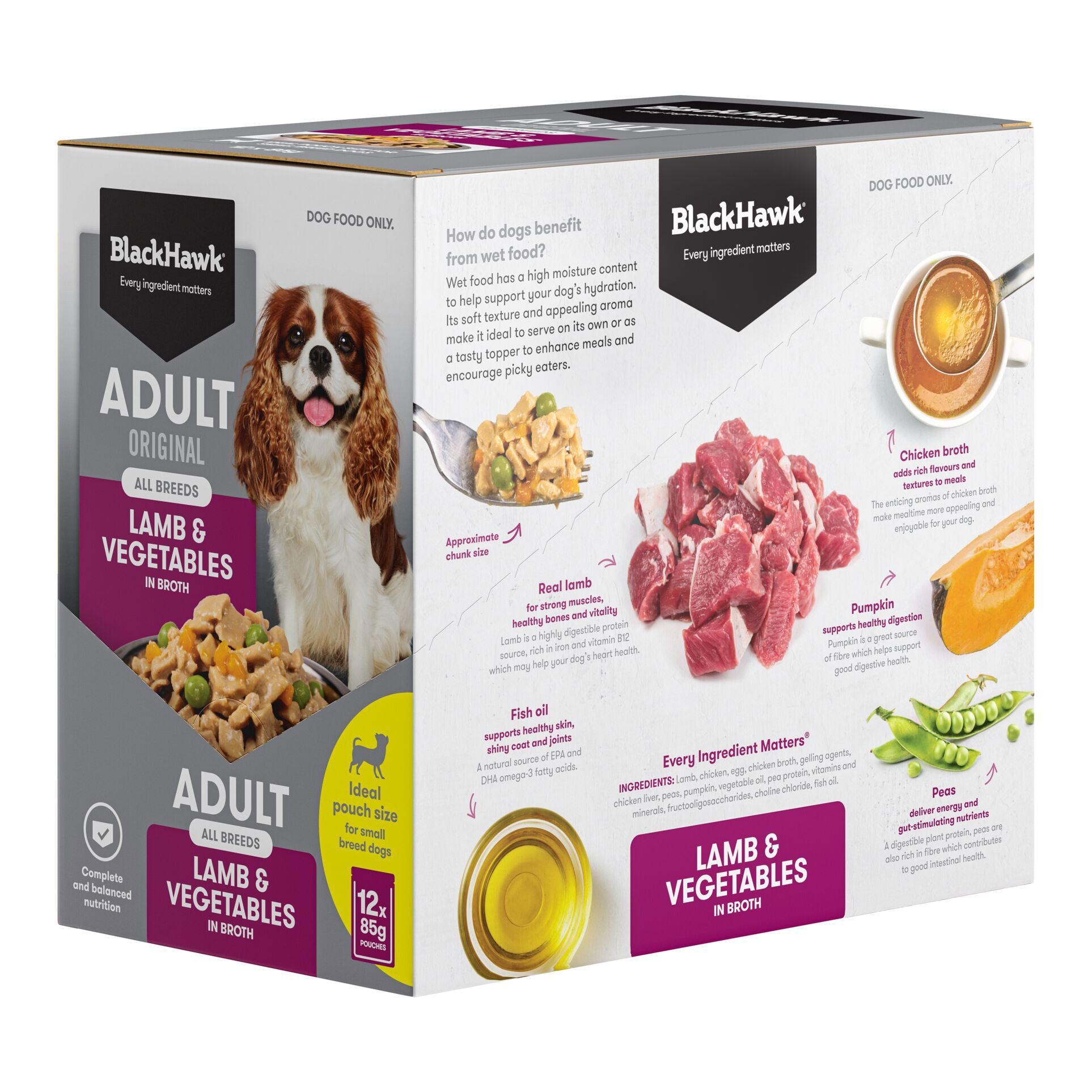 Black Hawk Adult Lamb & Vegetables Wet Pouches