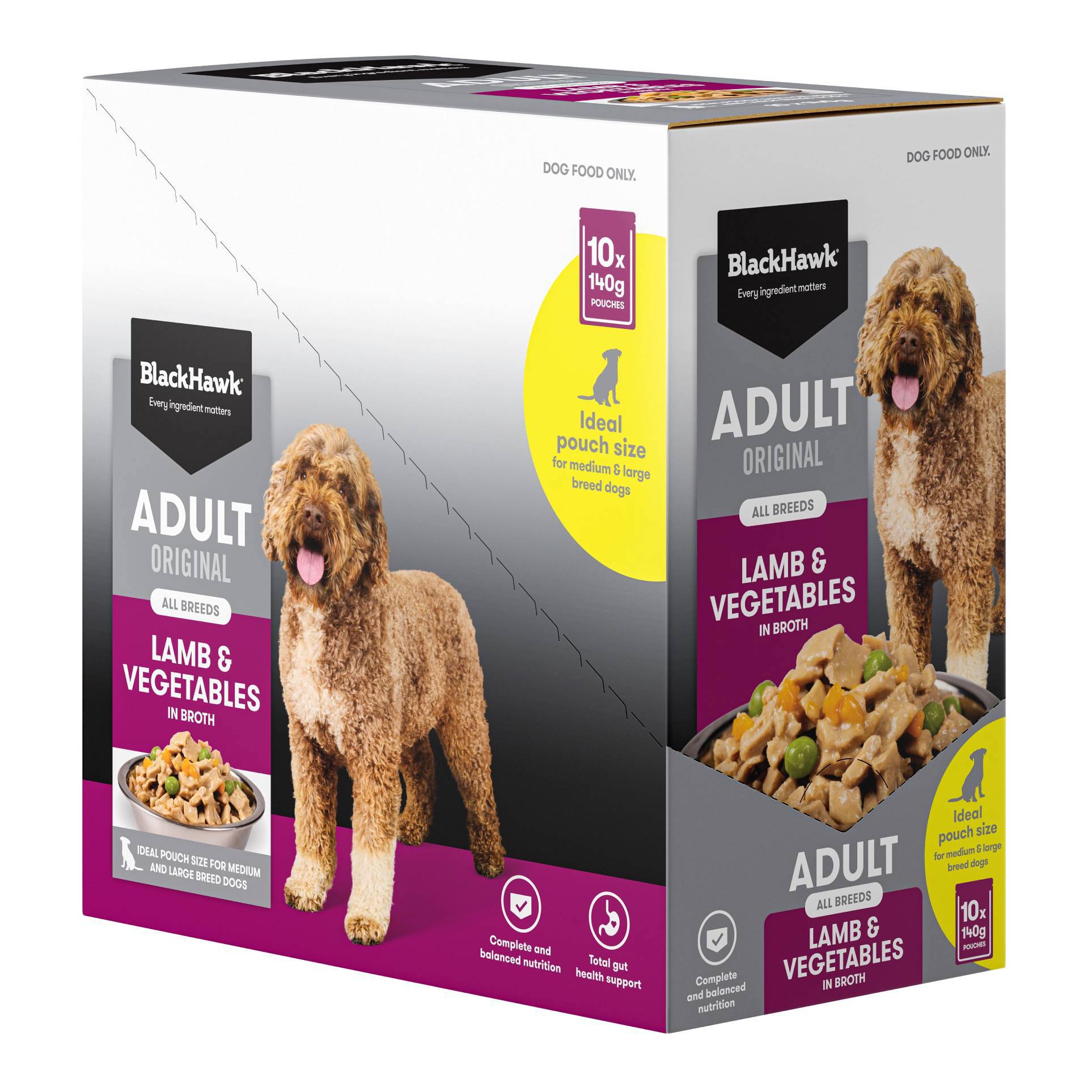 Black Hawk Adult Lamb & Vegetables Wet Pouches
