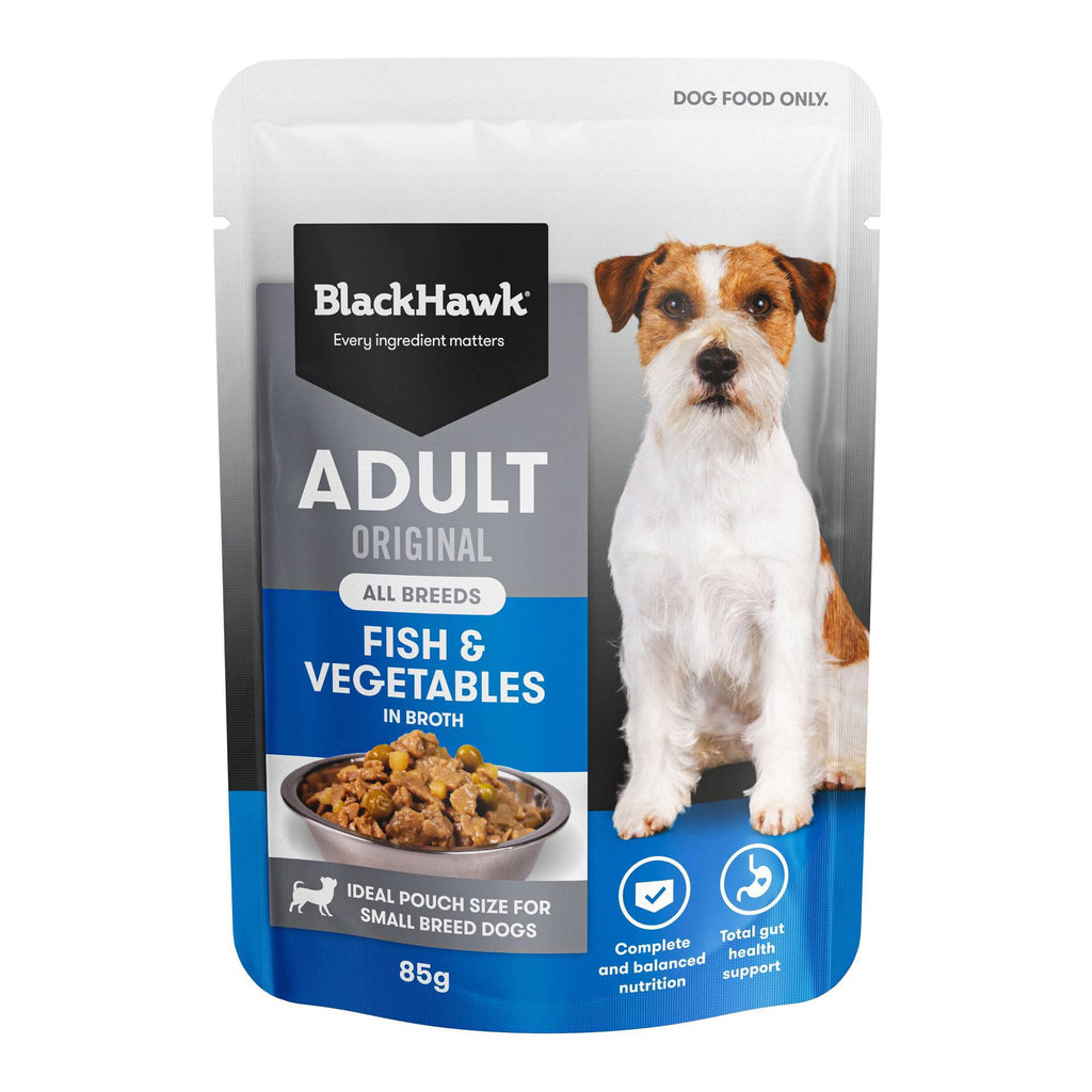 Black Hawk Adult Fish & Vegetables Wet Food Pouches