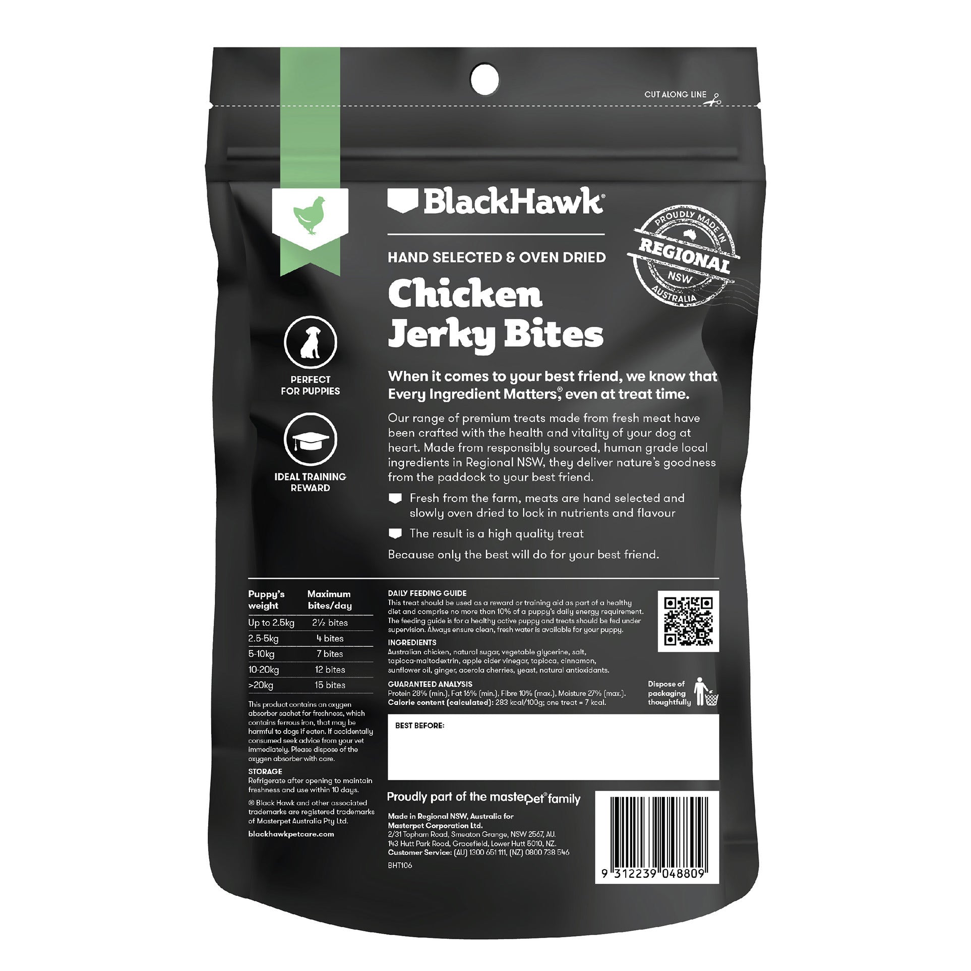Black Hawk Chicken Jerky Bites