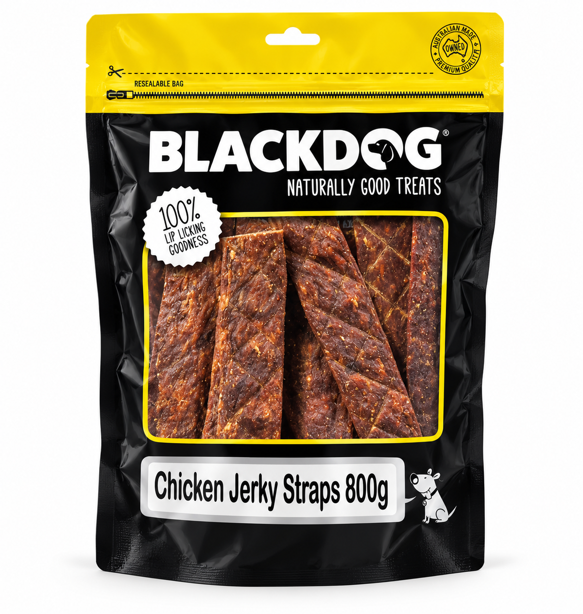 Blackdog Chicken Jerky Straps 800g
