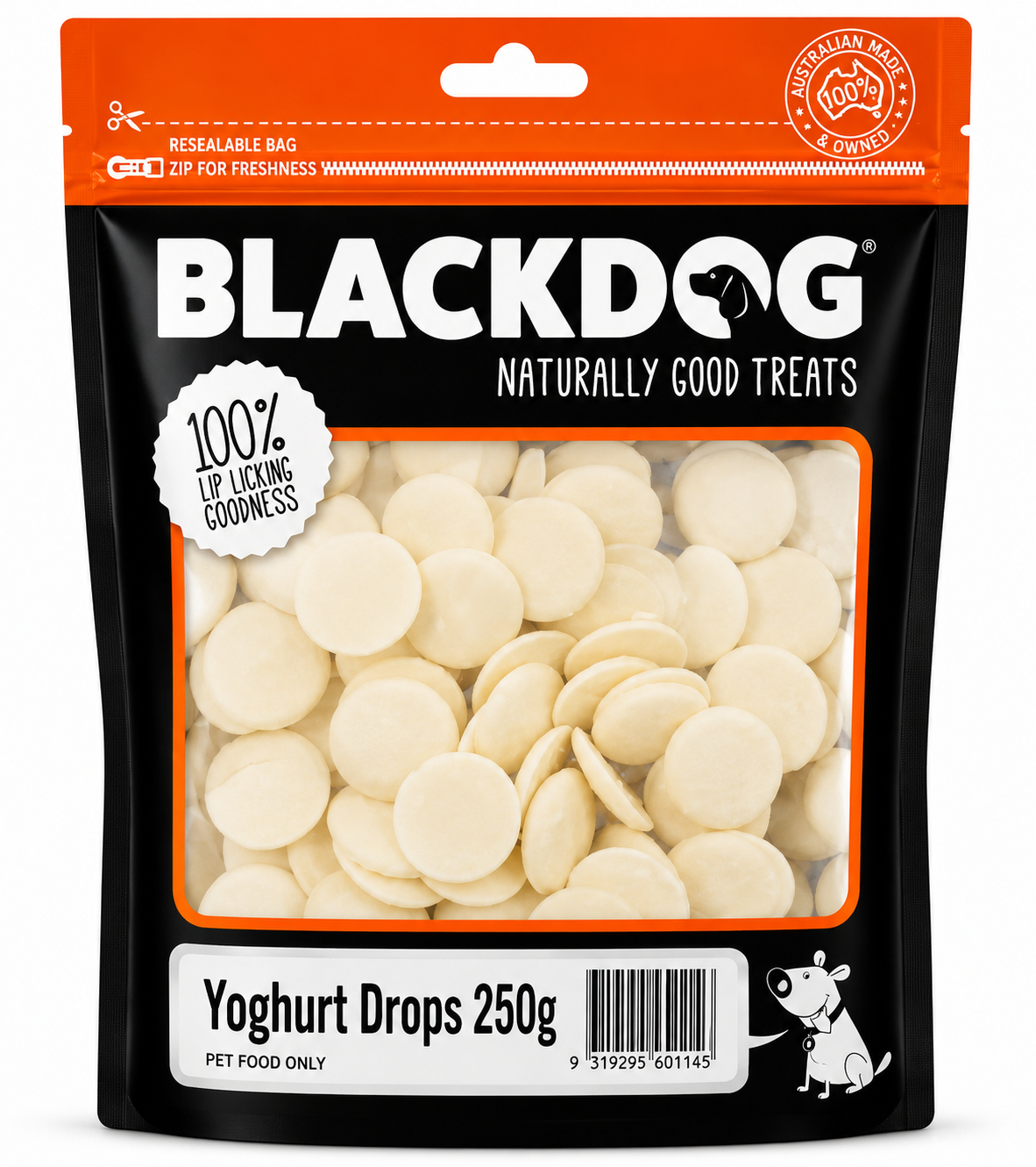 Blackdog Yoghurt Drops 250g