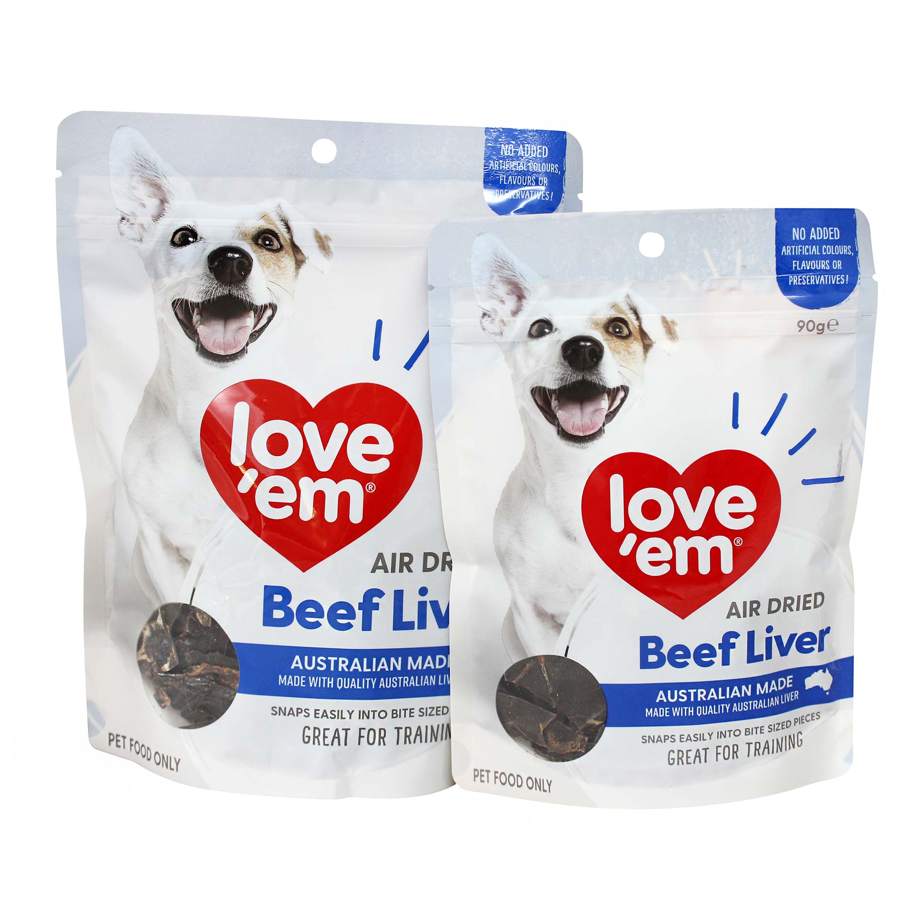 Love 'Em Air Dried Beef Liver — Tidbit